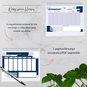 Plantilla "Weekly planner hombres" (PDF)